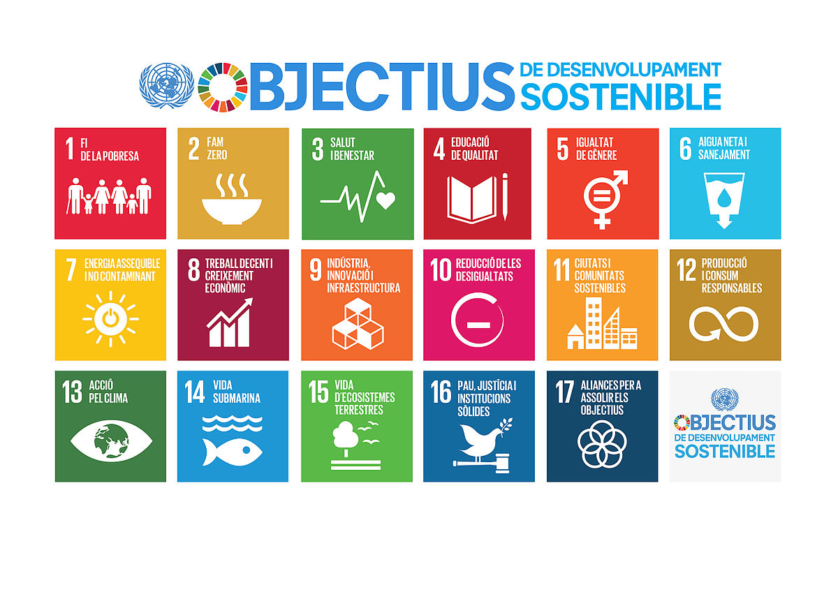 ODS Objectius Desenvolupament Sostenible Respon.cat SDG Icons CAT Poster A4